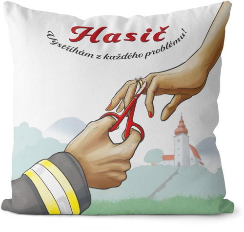 Impar Pillow Fireman cuts out - Pillow - Main image