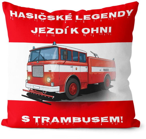 Impar pillow Firefighter legends - Trambus - Pillow - Main image