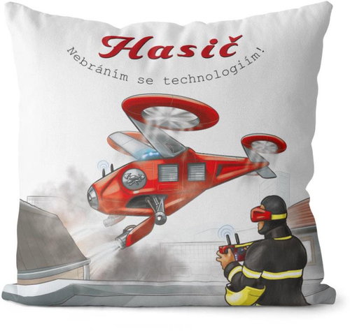 Impar pillow Modern fireman - Pillow - Main image
