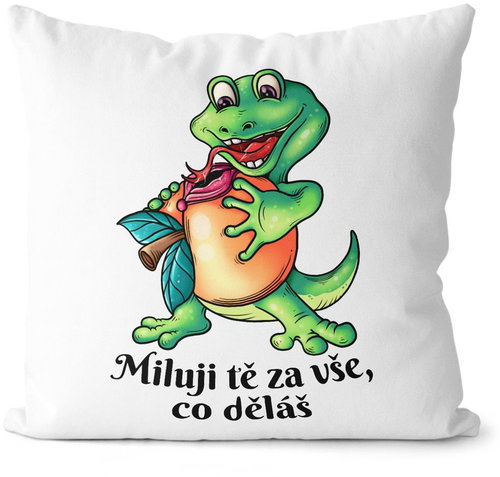 Impar pillow I love you for everything - lizard - Pillow - Main image