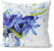 Impar Pillow Blue and white flowers - Pillow