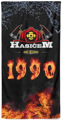 Impar Osuška 70 × 140 cm, Hasičem od roku 1990 - Bath Towel - Main image