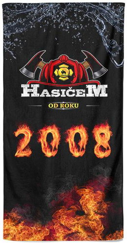 Impar Osuška 70 × 140 cm, Hasičem od roku 2008 - Bath Towel - Main image