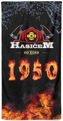 Impar Osuška 100 × 170 cm, Hasičem od roku 1950 - Bath Towel - Main image
