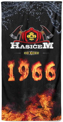 Impar Osuška 100 × 170 cm, Hasičem od roku 1966 - Bath Towel - Main image