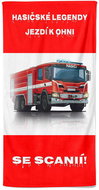 Impar osuška 100 × 170 cm Hasičské legendy – Scania - Bath Towel
