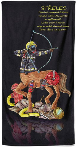 Impar osuška 100 × 170 cm Hasičské znamení Střelec - Bath Towel - Main image