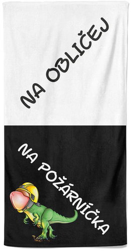 Impar osuška 100 × 170 cm Na obličej a na požárníčka - Bath Towel - Main image