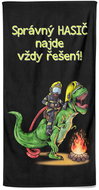 Impar osuška 100 × 170 cm Soptík s hasičem - Bath Towel