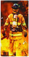 Impar towel 70 × 140 cm Fireman - Bath Towel