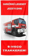 Impar osuška 70 × 140 cm Hasičské legendy – IVECO Trakker - Bath Towel