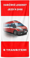 Impar osuška 70 × 140 cm Hasičské legendy – Transit - Bath Towel