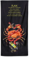 Impar osuška 70 × 140 cm Hasičské znamení Rak - Bath Towel
