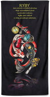 Impar osuška 70 × 140 cm Hasičské znamení Ryby - Bath Towel