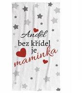 Impar osuška 100 × 170 cm Anděl bez křídel je maminka - Bath Towel
