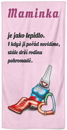 Impar osuška 100 × 170 cm Maminka jako lepidlo - Bath Towel