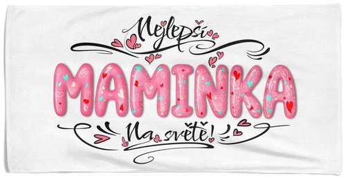 Impar osuška 100 × 170 cm Nejlepší maminka – pink - Osuška - Hlavní obrázek