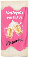 Impar osuška 100 × 170 cm Nejlepší parťák je maminka - Bath Towel