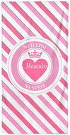 Impar osuška 70 × 140 cm Nejlepší maminka – pruhovaná - Bath Towel