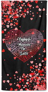 Impar osuška 70 × 140cm Srdce pro maminku - Bath Towel