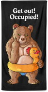 Impar osuška 100 × 170 cm Get out – occupied - Bath Towel