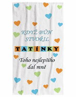 Impar osuška 100 × 170 cm Když bůh stvořil tatínky - Bath Towel