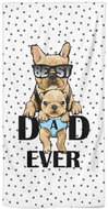 Impar osuška 70 × 140 cm Best dad ever - Bath Towel