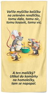 Impar osuška Vařila myšička – 100 × 170 cm - Bath Towel