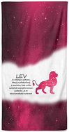 Impar Lev (23.7. - 22.8.) 70 × 140 cm červená - Bath Towel