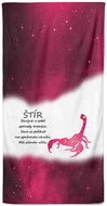 Impar Štír (23.10. - 22.11.) 70 × 140 cm červená - Bath Towel