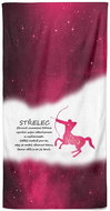 Impar Střelec (23.11. - 21.12.) 70 × 140 cm červená - Bath Towel