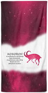 Impar Kozoroh (22.12. - 20.1.) 100 × 170 cm červená - Bath Towel