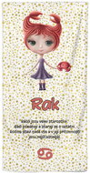 Impar Znamení pro děti Rak (22.6. - 22.7.) 70 × 140 cm - Bath Towel