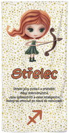 Impar Znamení pro děti Střelec (23.11. - 21.12.) 70 × 140 cm - Bath Towel
