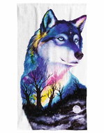 Impar Osuška Vlk art, 70 × 140 cm - Bath Towel