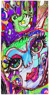 Impar Osuška Cat art, 70 × 140 cm - Bath Towel