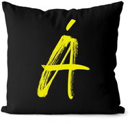 Impar letter A, initials yellow - Pillow