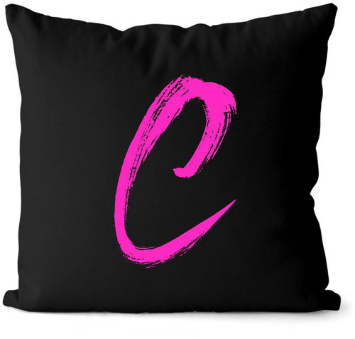 Impar letter C, colour initials pink - Pillow - Main image