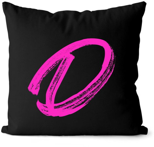 Impar letter D, colour initials pink - Pillow - Main image