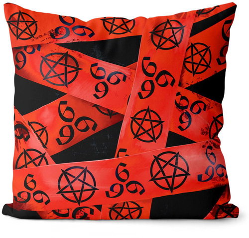 Impar Gothic ribbon, red - Pillow - Main image