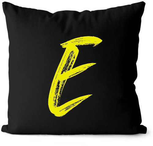 Impar letter E, initials yellow - Pillow - Main image