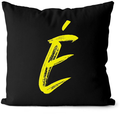 Impar letter E, initials yellow - Pillow - Main image