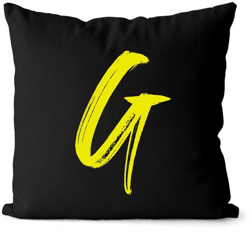 Impar letter G, initials yellow - Pillow - Main image