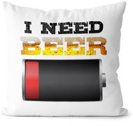 Impar I need beer - Pillow