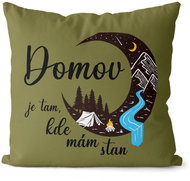 Impar Where's my tent, green - Pillow