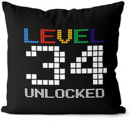 Impar Level unlocked, age 34 - Pillow