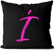 Impar letter Í, colour of initials pink - Pillow