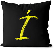 Impar letter Í, initials yellow - Pillow