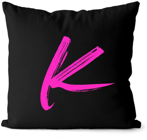 Impar letter K, colour initials pink - Pillow - Main image