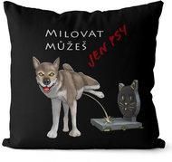 Impar You can only love dogs - Pillow